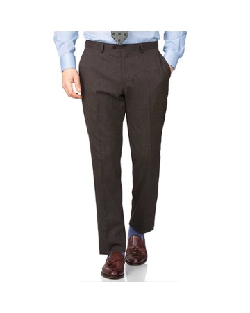 Brown Stripe Workwear Trouser